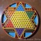 San Loo Chinese checkers board flips over for regular checkers. Made by Northwestern Products Co.