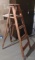 5 ft wooden step ladder is fairly sturdy and in good condition.