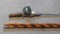 Vintage Shakespeare WonderRod with Shakespeare WondeReel No. 1770. Three section cane pole with