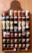 Wall hanging spool organizer easily stores up to 53 spools of thread. Measures approx. 22