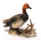 Vintage duck figurine souvenir from Martin's Museum, Phillips, Wis. Stands 5-1/4