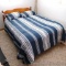 Full size bed includes frame with solid wood headboard and footboard, mattress, box spring, and
