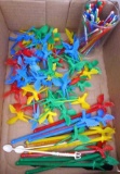 Tons of bird picks, plus assorted drink stir sticks;