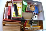 Receipt books, erasers, tags, chalk, more.