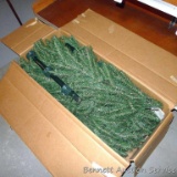 Mountain King flame retardant artificial Christmas tree. Box says it's 6-1/2' tall, we did not set