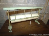 Wonderful old storekeeper's counter-mountable wrapping paper dispenser is sturdy and in good shape.