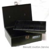 Brinks Home Security locking cash box with key. Sturdy box in good condition.