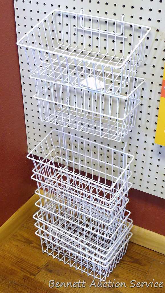 Pegboard baskets store