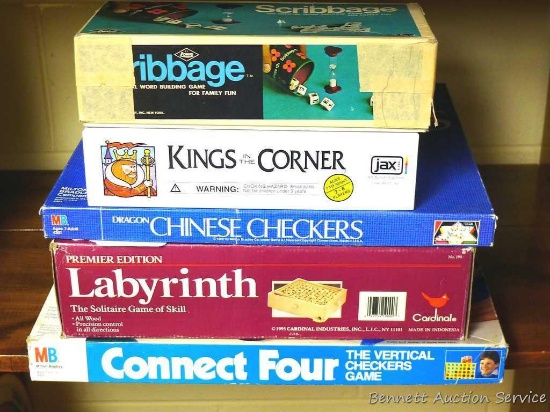 Games incl. King in the Corner, Cribbage, Chinese Checkers, Labyrinth and Connect Four.