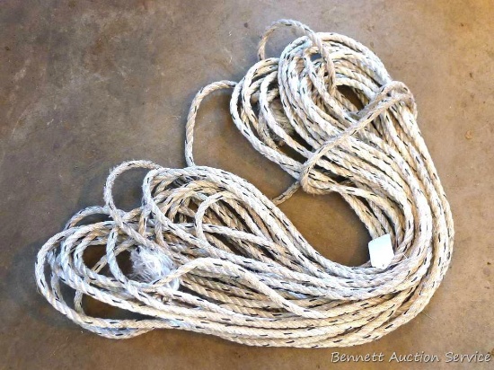 1/2" braided rope, approx. 100 ft. long.