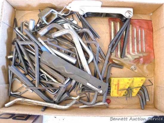 Nice assortment hex head wrenches and more.