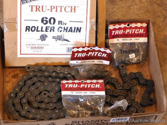 # 60 roller chain plus assorted links and more.