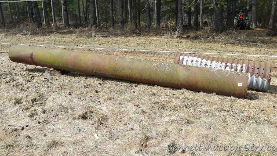 12" iron or steel pipe is 12-1/2' long and very heavy - would make a nice culvert. 16" by 4'4"
