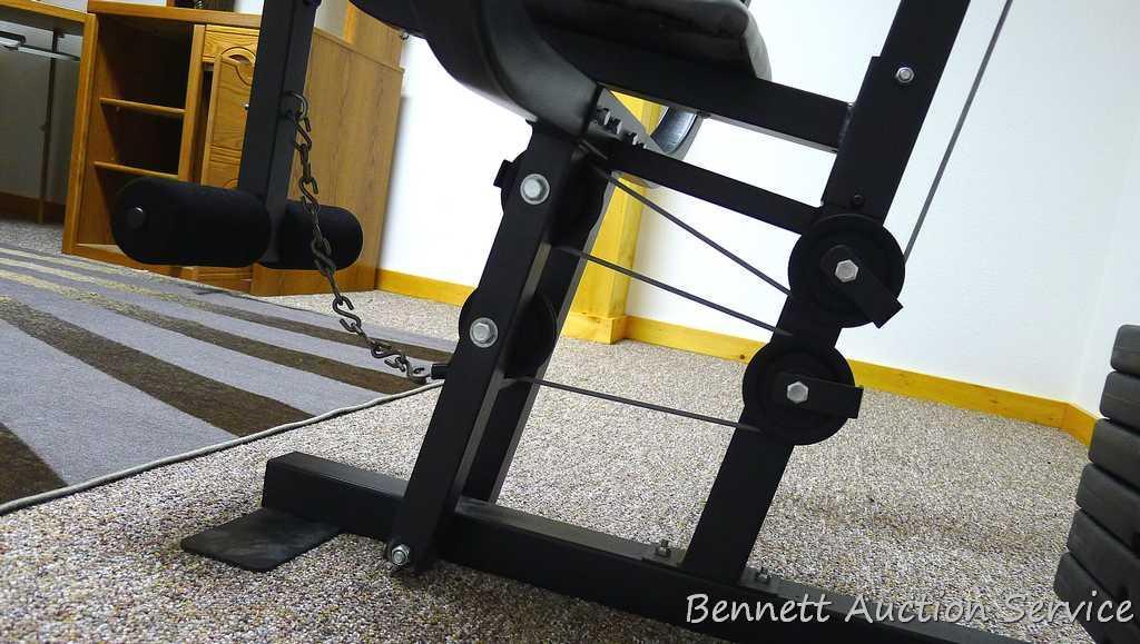 Weider 8510 exercise chart sale