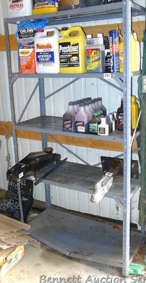 Metal 5 shelf unit, 3' x 15" x 6' high. Bottom shelf has dent.