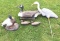 Decoys: Two Blue Wing Teal, one Canadian goose, one self standing Mallard.