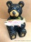 Bear and Trout Figurine: Molded, solid. For the 