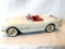 Model Car: 1953 White Chevrolet Convertible, 2 Door, cast metal with plastic, made in Spain. Model