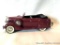 Model Car: 1936 Maroon Dodge Liberty Classic Convertible, Classic Auto Series. Cast metal with