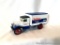 Model Car Bank: 1931 Blue and White Hawkeye Panel Truck, cast metal coin bank. True Value Hardware
