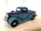 Model Car Bank: 1936 Blue Dodge, Liberty Classic case metal coin bank. Measures 6.5