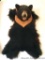 Black Bear: Head mount and rug. Some hairs coming off the rug portion with age. Measures 46