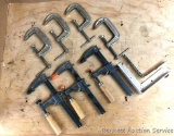 Clamps and Corner Tools: 3 bar clamps, largest size bar is 10-1/2