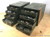 Small Metal Drawers: Set of (2) stacking metal drawers, good for keeping small items. Comes with