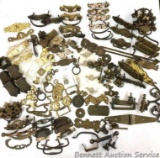 Brass Hardware: Almost any kind of old brass hardware you would need for decorating your wood