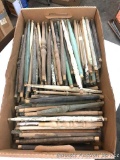 Wooden Chair Spindles: Round and turned. Box size full 28