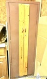 Metal Cabinet: Beefed up locking metal cabinet with key, extra wood support added. Bring tools to