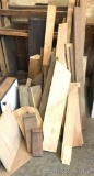 Misc Wood: Misc pieces of oak, walnut and a bit of cherry. Longest piece