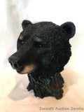 Bear Head: Molded bear head, overall height 10