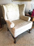 Wingback Chair: Clawfoot. 31.5