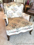 French Provincial Chair: Small wingback chair. 31