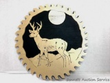 Wood Scroll saw Hanging Picture: Hand crafted scroll saw work by The Antiquer himself. A nice buck