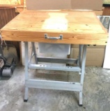 Power tool stand/Work Bench: Includes freebee plastic drawer mounted underneath.