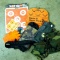 Lots of targets, plus a foam hunting seat, camo hand warmer, cartridge belt, gloves, long gun socks,