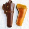 Hunter No. 1100-10 8939 leather revolver holster is in good used condition and measures 9