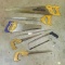 Assortment of hand saws, longest is 29