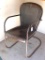 Vintage metal lawn chair, approx. 20