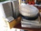 Large assortment of foil trays, cheese or vegetable tray, foil sheet and more.