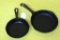 Wagner's 1891 original cast iron skillet. Has seasoning instructions printed on bottom; 6-5/8
