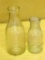 Two vintage milk jugs. 9-1/2