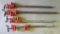 Four pipe clamps, 3/4