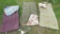 Three sleeping bags incl. two Coleman bags with flannel linings and one other. All the zippers work.