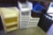 Auctioneer case and assortment of bins, baskets and more. The largest bin is 12