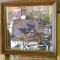 Pabst Blue Ribbon 1989 Wisconsin Turkey Stamp wall hanging. Approx. 14-1/2
