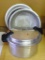 Mirror 12 qt. pressure cooker, enamel ware 16-1/2