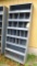 Metal shelving unit, approx. 3' w x 12